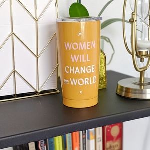 Anthropologie insulated tumbler "Women..."